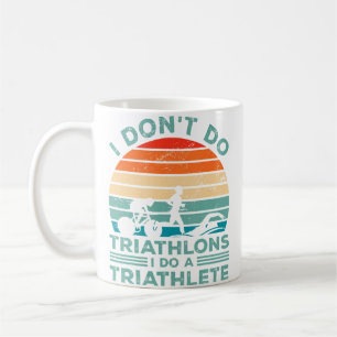 Taza De Café No Hago Triatlones Hago Un Triatleta Corriendo Nad