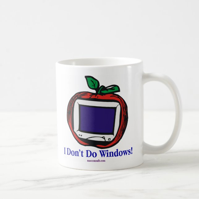 Taza De Café ¡No hago Windows! (Derecha)