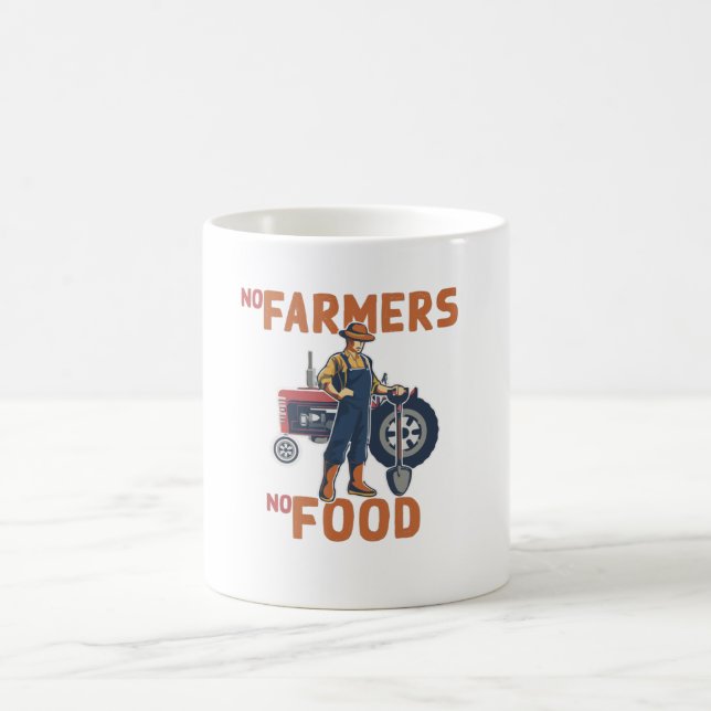 Taza De Café No hay granjeros ni comida (Centro)