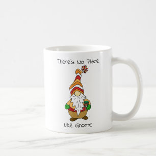 Taza De Café No hay lugar como Gnome, cita de otoño
