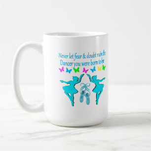 TAZA DE CAFÉ NO HAY MIEDO SÓLO DE LA FE BALLERINA