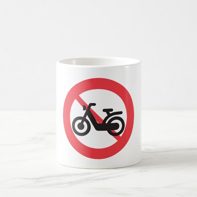 Taza De Café No hay motos Rótulo en carretera (Subido por el creador)