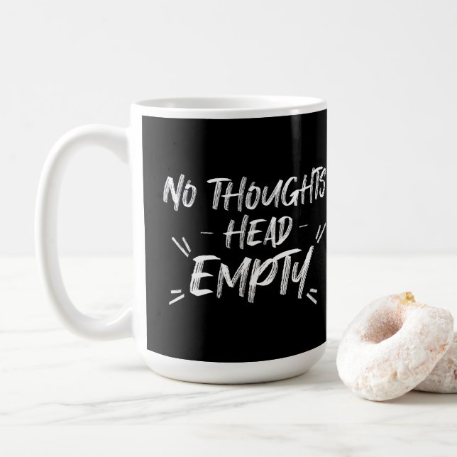 Taza De Café No hay pensamiento vacío (Con donut)