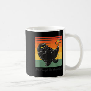 Taza De Café No hay reyes en América Gato negro Gato divertido 