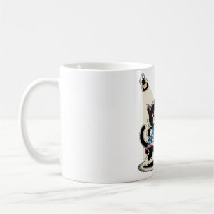 Taza De Café No hay reyes en Estados Unidos en arte de gato eno