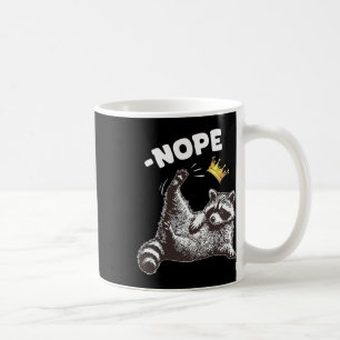 Taza De Café No hay reyes en Estados Unidos Gracioso Raccoon Fu