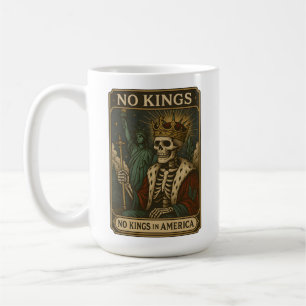 Taza De Café No hay reyes en Estados Unidos, no hay protestas p