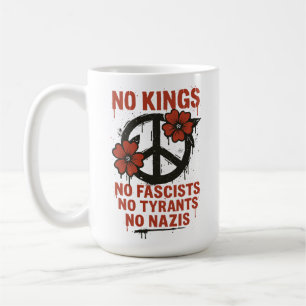 Taza De Café No hay reyes en Estados Unidos, no hay protestas p