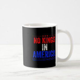 Taza De Café No hay reyes en la bandera de Estados Unidos prote
