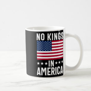 Taza De Café No hay reyes en la bandera de Estados Unidos prote
