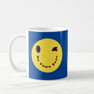 Taza De Café No hay una zona de bostezo azul