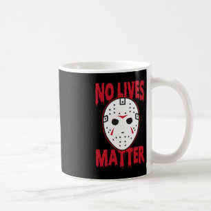 Taza De Café No hay vida máscara de terror Disfraces de Hallowe