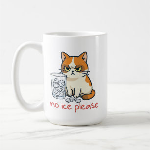 Taza De Café No Hielo Por Favor Gato Divertido Contra Hielo , g