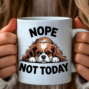 Taza De Café No Hoy Día divertido Pug Perro Meme