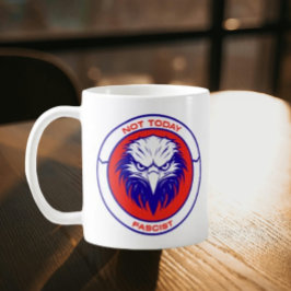 Taza De Café No hoy fascista - Patriótico Águila Clásica Mug