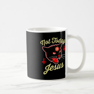 Taza De Café No Hoy Jesús Ama A Satanás La Cruz De La Muerte De