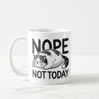 Taza De Café No, Hoy No Es Gracioso Que Guay Cueste Gato Blanco