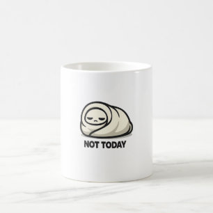 Taza De Café No Hoy - Personaje Lindo Cansado Burrito de Manta