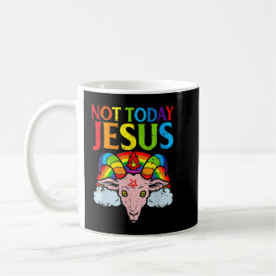 Taza De Café No hoy Satanás Jesús vs Satanás en el baloncesto T