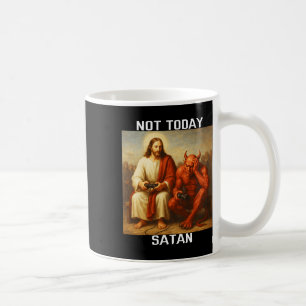 Taza De Café No Hoy Satanás Jesús Vs Satanás Jugador Juegos 