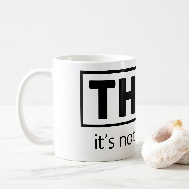 Taza De Café No ilegal (Con donut)
