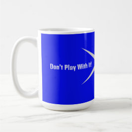 Taza De Café No juegues con esa parte. Colección negro/blanco