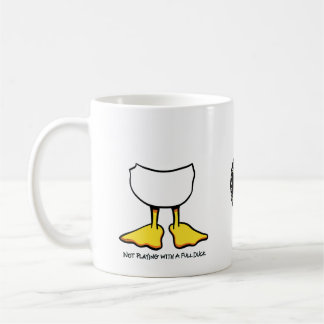 Taza De Café No jugando con un pato lleno