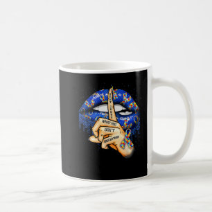 Taza De Café No juzgues lo que no entiendes los labios de autis