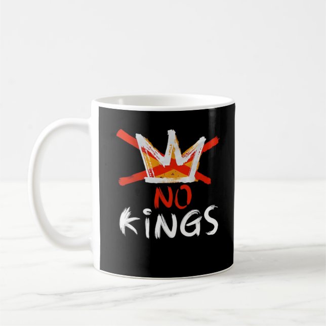 Taza De Café No King Funny Quote Retro Creative Style (Izquierda)