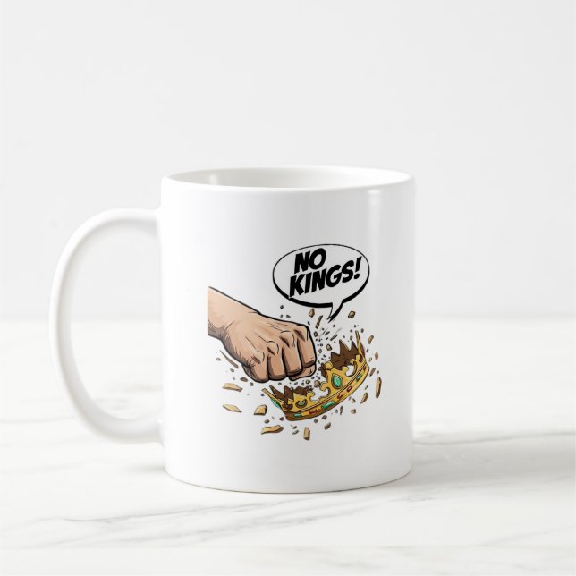 Taza De Café No Kings In America Creative Design (Izquierda)