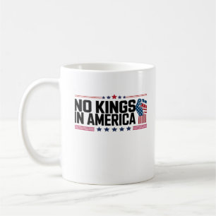 Taza De Café No Kings In America Estilo Patriótico USA