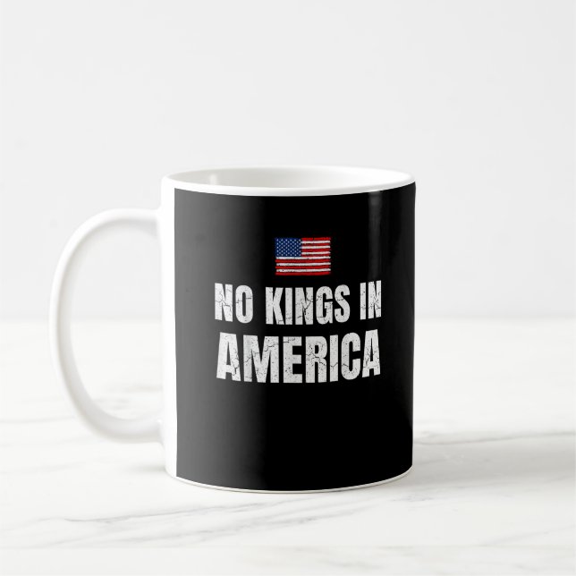 Taza De Café No Kings In America United States Independence Fre (Izquierda)