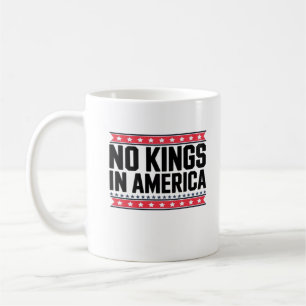 Taza De Café No Kings In America USA Minimal Limpio