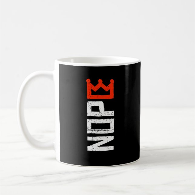 Taza De Café No Kings Nope Rótulo de protesta Horizontal Negrit (Izquierda)