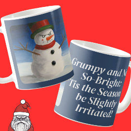 Taza De Café No les gustan los Navidades enojados y malhumorado