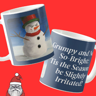 Taza De Café No les gustan los Navidades enojados y malhumorado