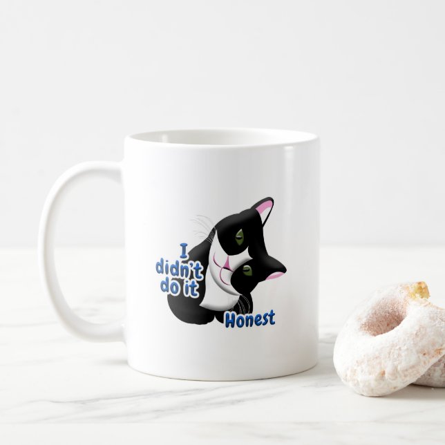 Taza De Café No lo hice Cat (Con donut)