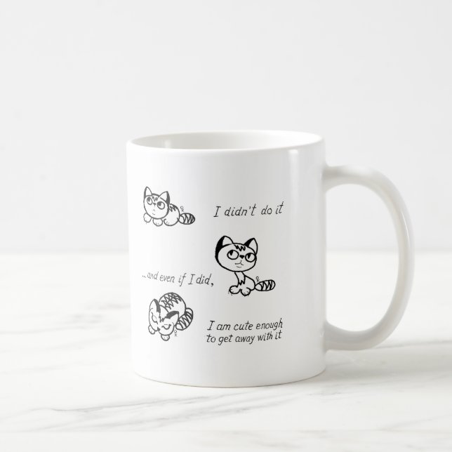 TAZA DE CAFÉ "NO LO HICE" LOS GATOS (Derecha)