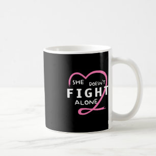 Taza De Café No lucha sola contra el cáncer de mama Su