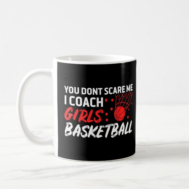 Taza De Café No me asustas entreno Chicas deportivos baloncesto (Izquierda)