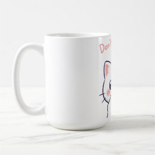 Taza De Café No me beses el Ilustracion del gato Kawaii   Cute 