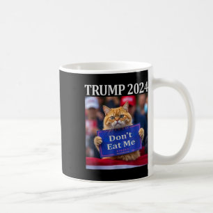 Taza De Café No me comas gatos para Trump 2024