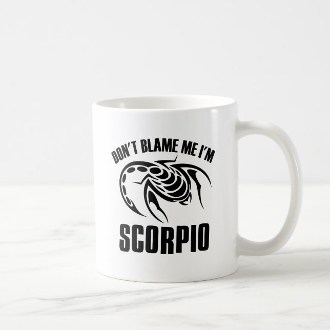 Taza De Café No me culpe que soy escorpión (Derecha)