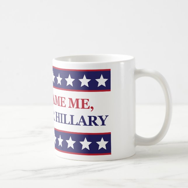 Taza De Café No me culpe que voté por Hillary (Derecha)
