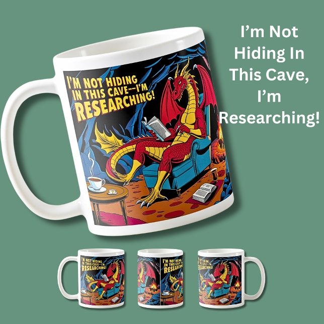 Taza De Café ¡No me estoy escondiendo en esta cueva, estoy inve (Subido por el creador)