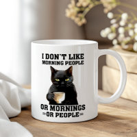 No me gusta el gato negro sarcástico de la gente d