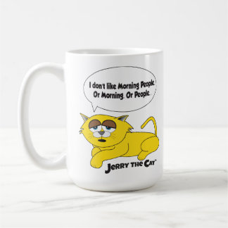 Taza De Café "No me gusta la gente de la mañana" Jerry The Cat 
