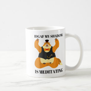Taza De Café No Me Importa Mi Sombra Está Meditando Divertido D
