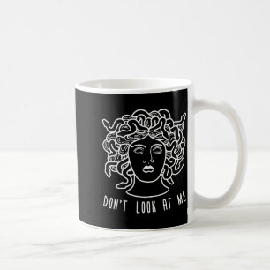Taza De Café No Me Mires Medusa Pelo De Serpiente Divertida Mit