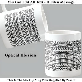 Taza De Café No me siento muy divertido e oculto mensaje 124BW